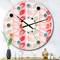 Designart 'Botanical Retro Design I Mid-Century Modern Wall Clock